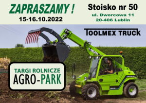 Zapraszamy na Targi Rolnicze AGRO-PARK 2022 w Lublinie !