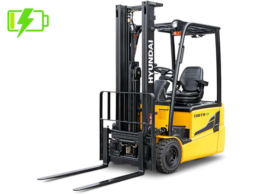 Wózek widłowy elektryczny 3-kołowy HYUNDAI - 1000kg 1250kg 1500 kg - Seria 9 - 24V Wózek widłowy elektryczny 3-kołowy HYUNDAI - 1000kg 1250kg 1500 kg - Seria 9 - 24V