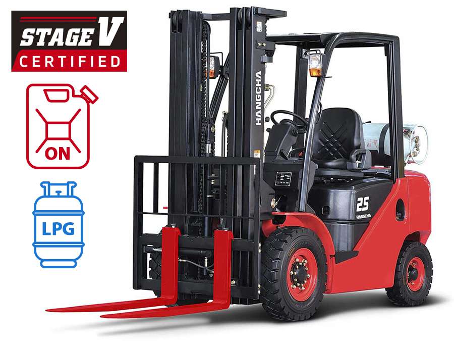 Wózek widłowy spalinowy diesel LPG HANGCHA – 2000kg 2500kg 3000kg 3500kg – Seria XF