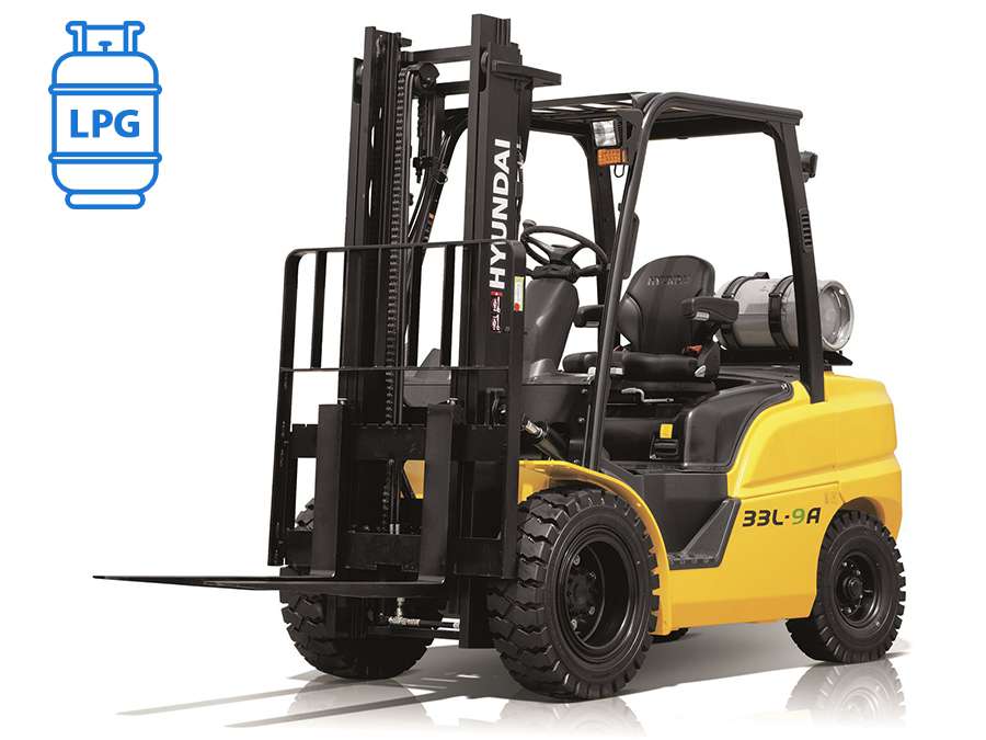 Wózek widłowy spalinowy LPG HYUNDAI - 2500kg 3000kg 3300kg 3500kg - Seria 9 Wózek widłowy spalinowy LPG HYUNDAI - 2500kg 3000kg 3300kg 3500kg - Seria 9