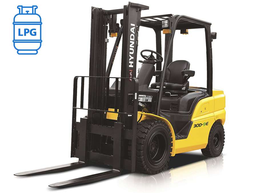 Wózek widłowy spalinowy LPG HYUNDAI - 2500kg 3000kg 3500kg - Seria 9V Wózek widłowy spalinowy LPG HYUNDAI - 2500kg 3000kg 3500kg - Seria 9V