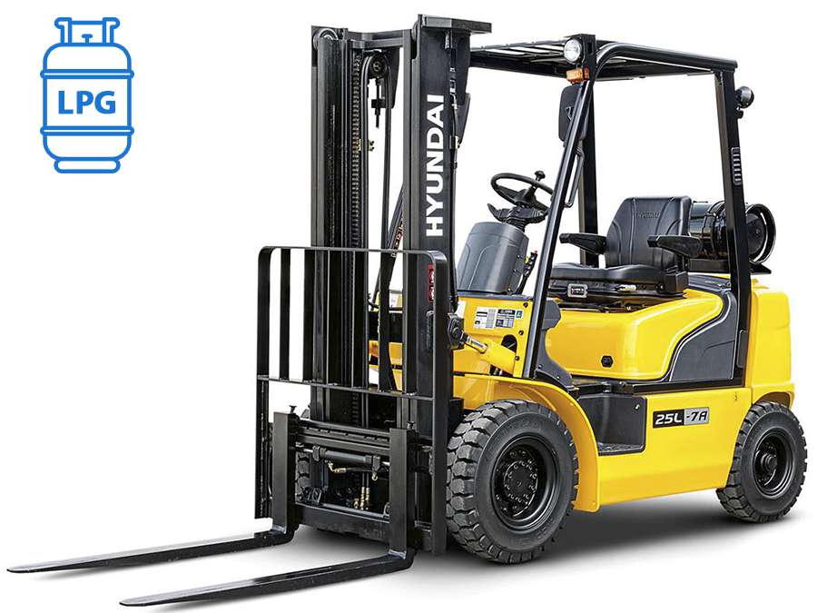 Wózek widłowy spalinowy LPG HYUNDAI – 2500kg 3000kg 3300kg 3500kg – Seria 7A