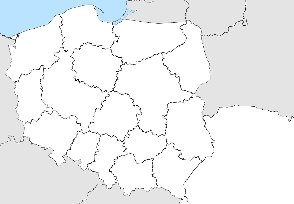 Mapa Polski