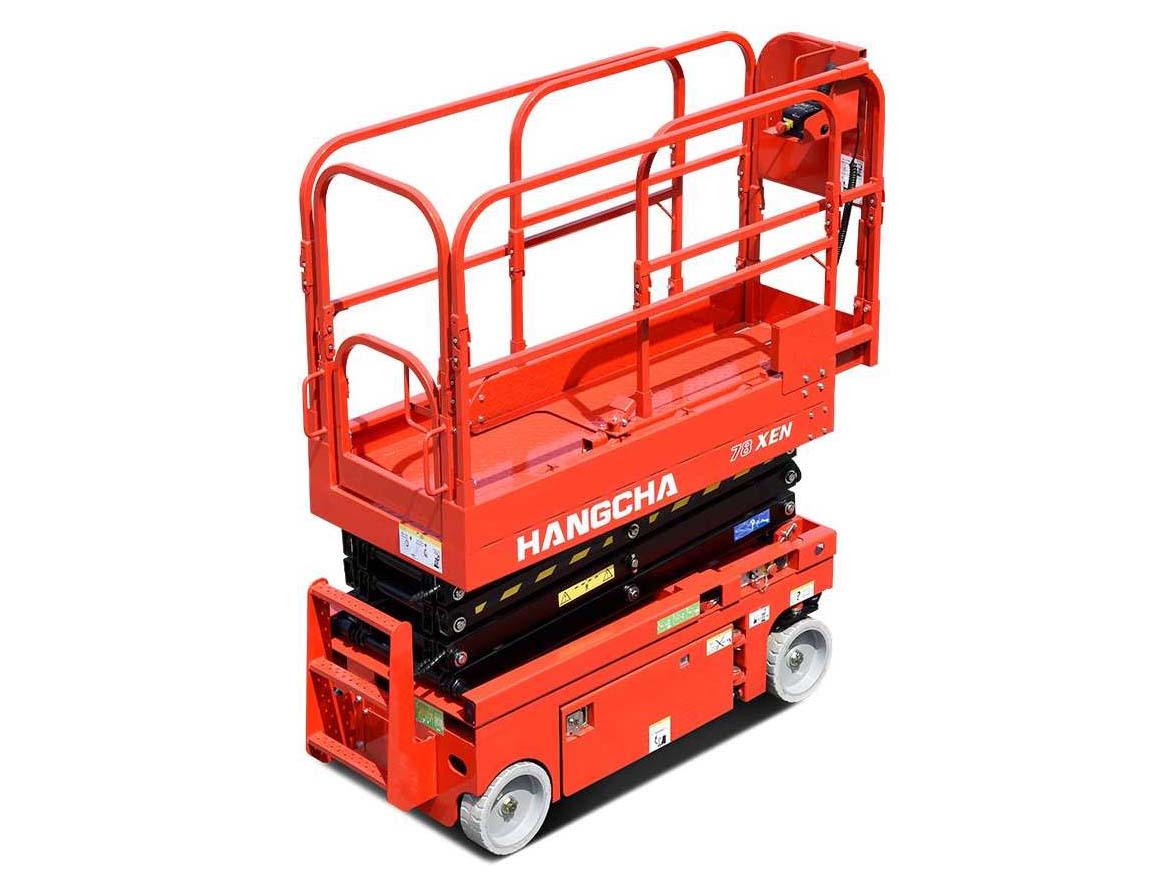 HANGCHA - 13700mm - samojezdny elektryczny podnośnik nożycowy