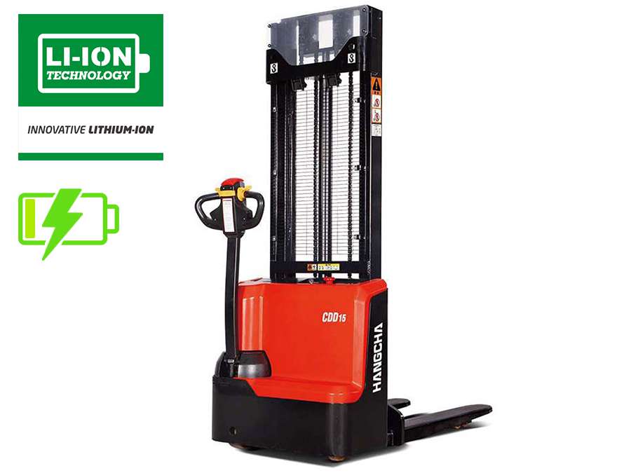 Wózek elektryczny paletowy z masztem HANGCHA – 1200kg – 1500 kg – seria WS