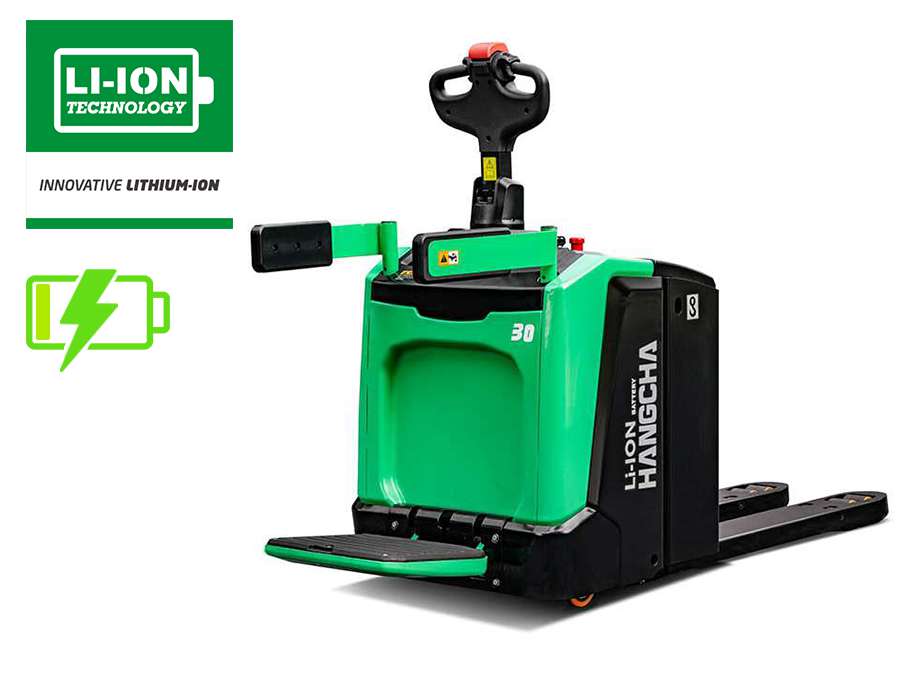 Wózek elektryczny paletowy z podestem HANGCHA - 2000kg 3000kg - seria X Wózek elektryczny paletowy z podestem HANGCHA - 2000kg 3000kg - seria X