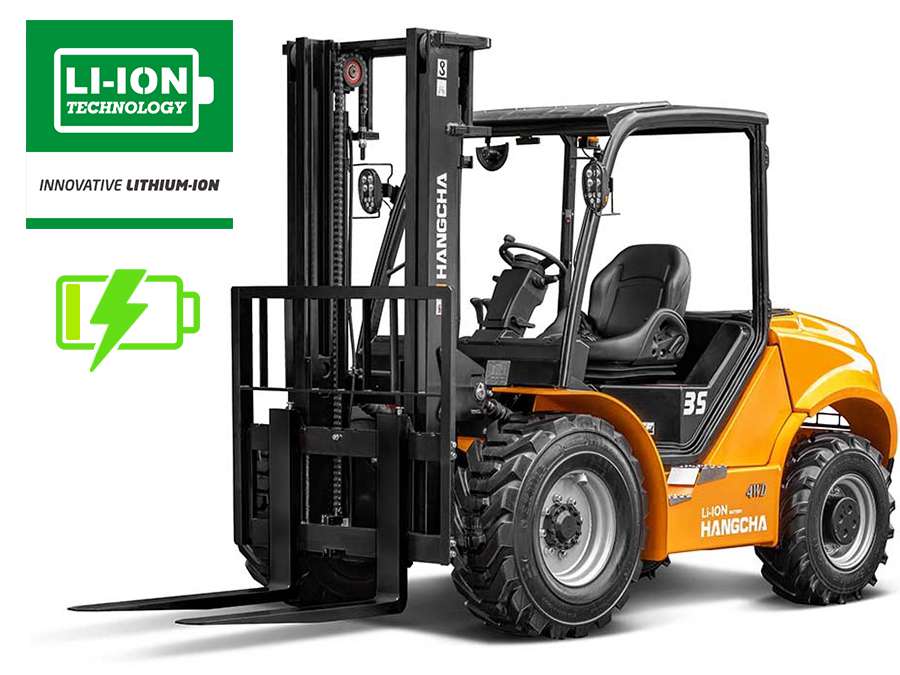 Wózek widłowy elektryczny terenowy HANGCHA – 2500kg 3000kg 3500kg – Seria XH – 317V