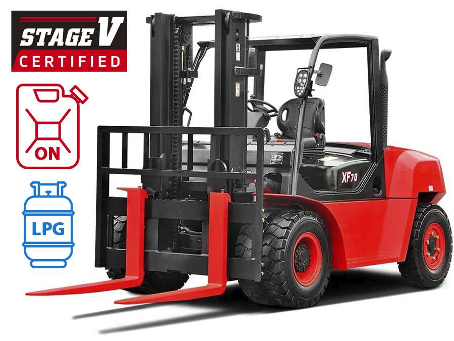 Wózek widłowy spalinowy diesel LPG HANGCHA – 5000kg 6000kg 7000kg – Seria XF