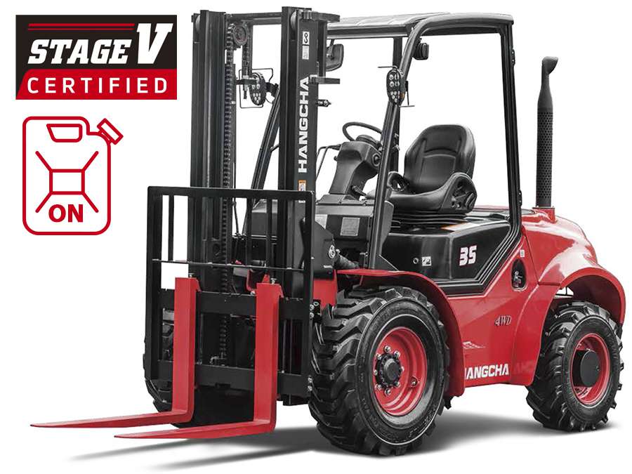 Wózek widłowy spalinowy diesel terenowy HANGCHA - 2500kg 3000kg 3500kg