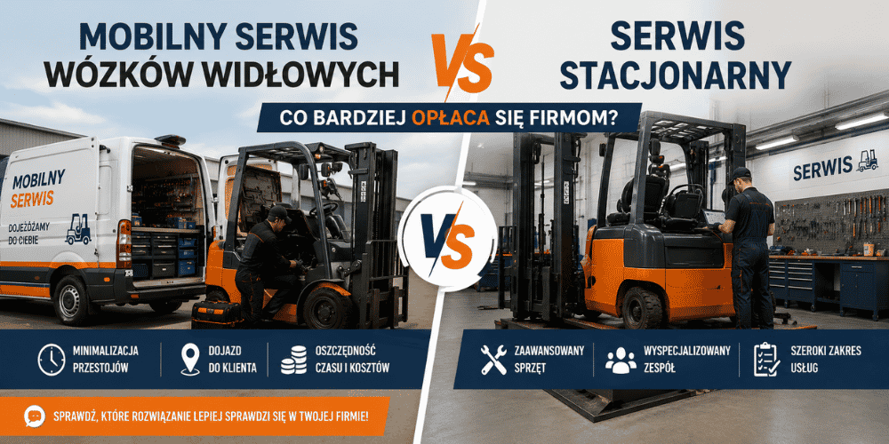 Mobilny serwis wózków widłowych vs serwis stacjonarny – co bardziej opłaca się firmom?