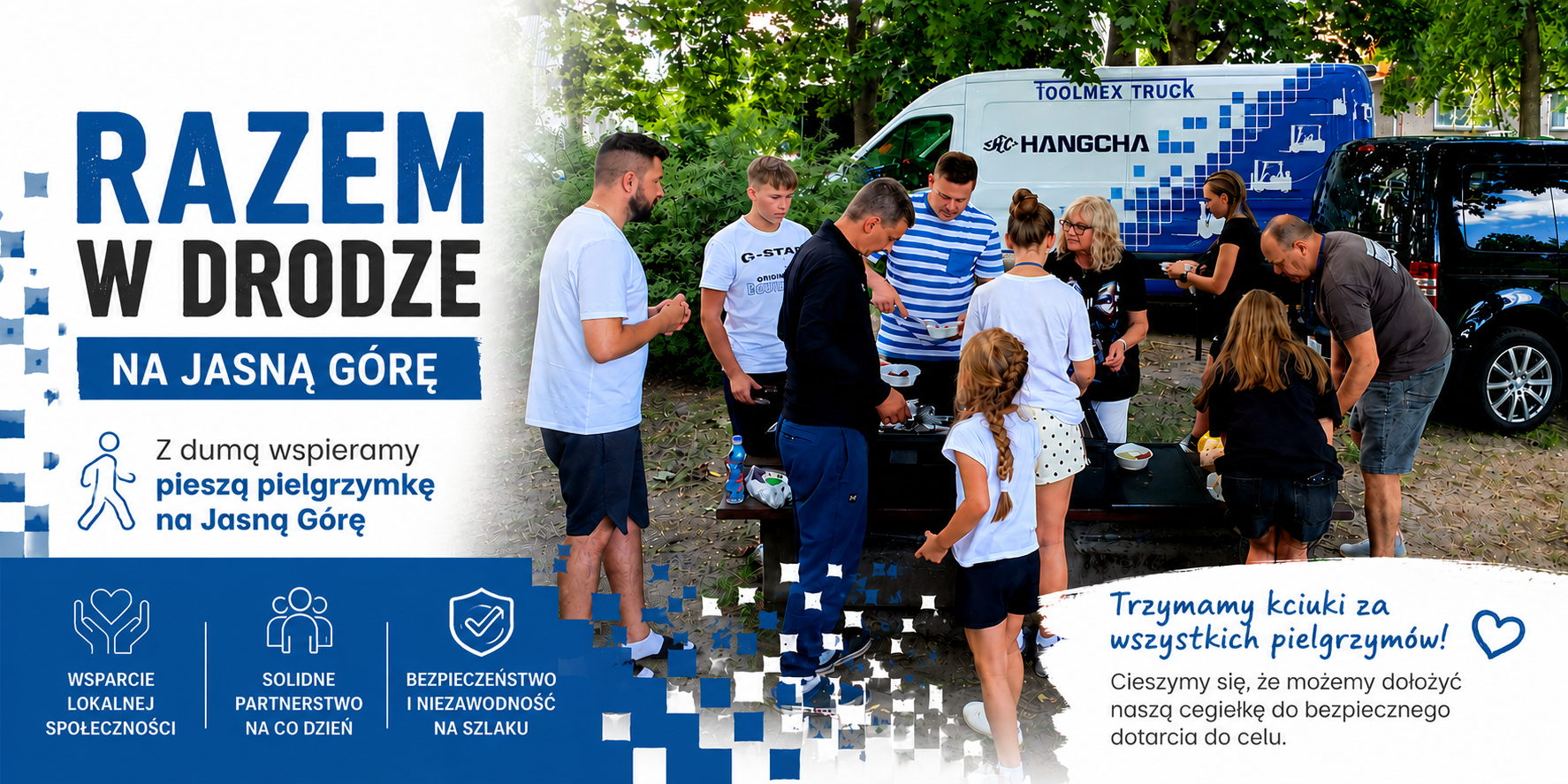 Razem w drodze na Jasną Górę – Toolmex Truck po raz kolejny wspiera pielgrzymów